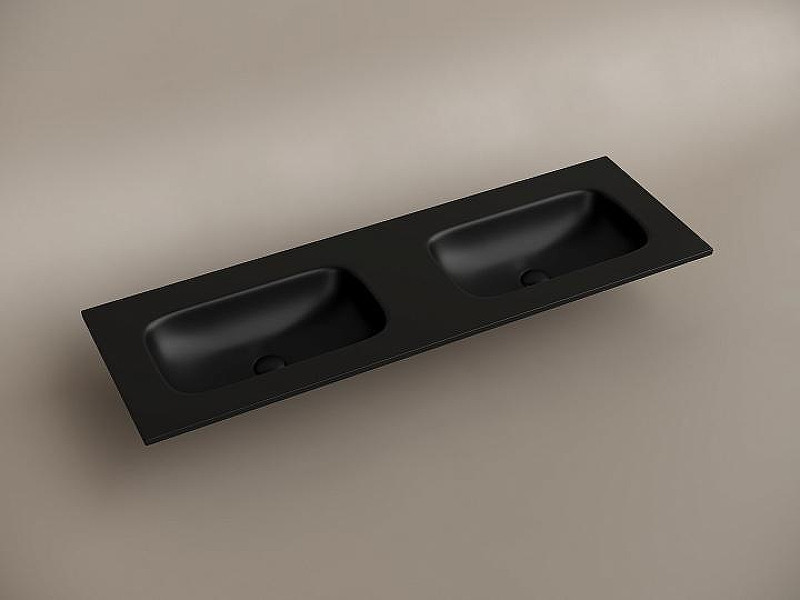 Раковина Ceramicanova Grace 140 CN7022MBwx двойная Черная матовая