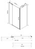 Душевой уголок Vincea Extra 100х90 VSR-1E901090CLB