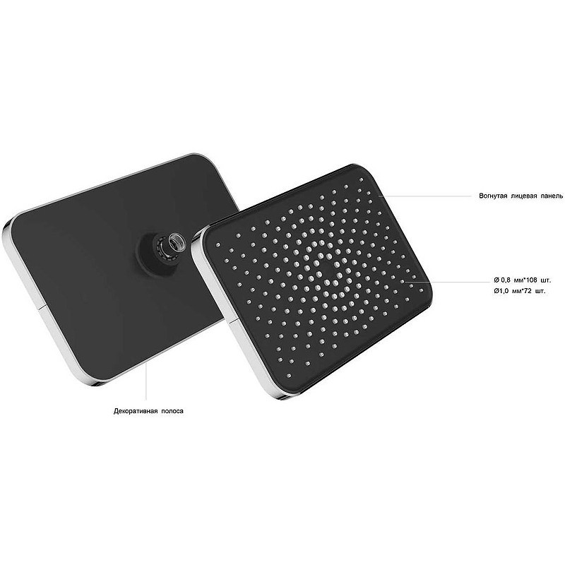 Душевая система Vincea Inspire VSFW-321MT1RCH с термостатом