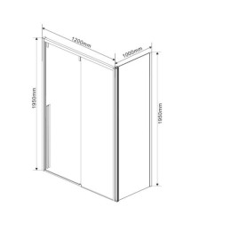 Душевой уголок Vincea Lugano 120х100 VSR-1L1012CL-1