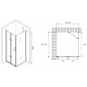 Душевой уголок Abber Zart 100x70 AG08100P-S71