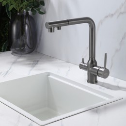 Смеситель для кухни Abber Emotion AF8814NG Никель