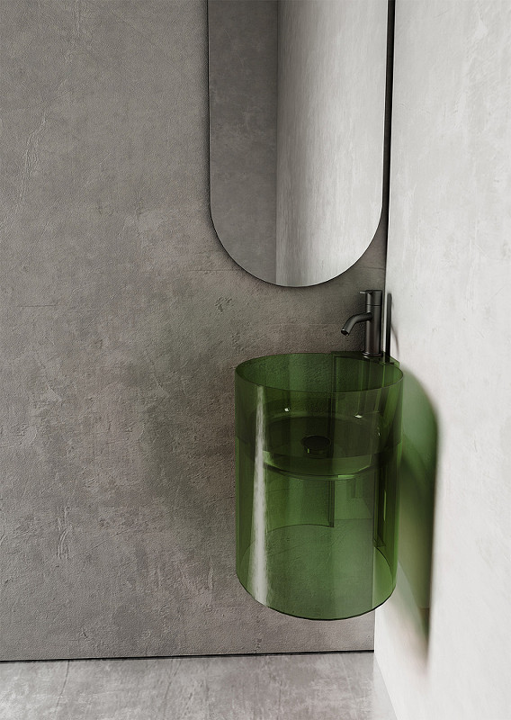 Раковина Abber Kristall 42 AT2705Emerald Зеленая