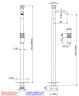 Смеситель для раковины Remer Element ET18XV цвет Сталь
