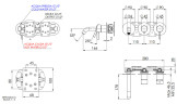 Смеситель для ванны Remer Metrica MC54D3PNO цвет Черный матовый