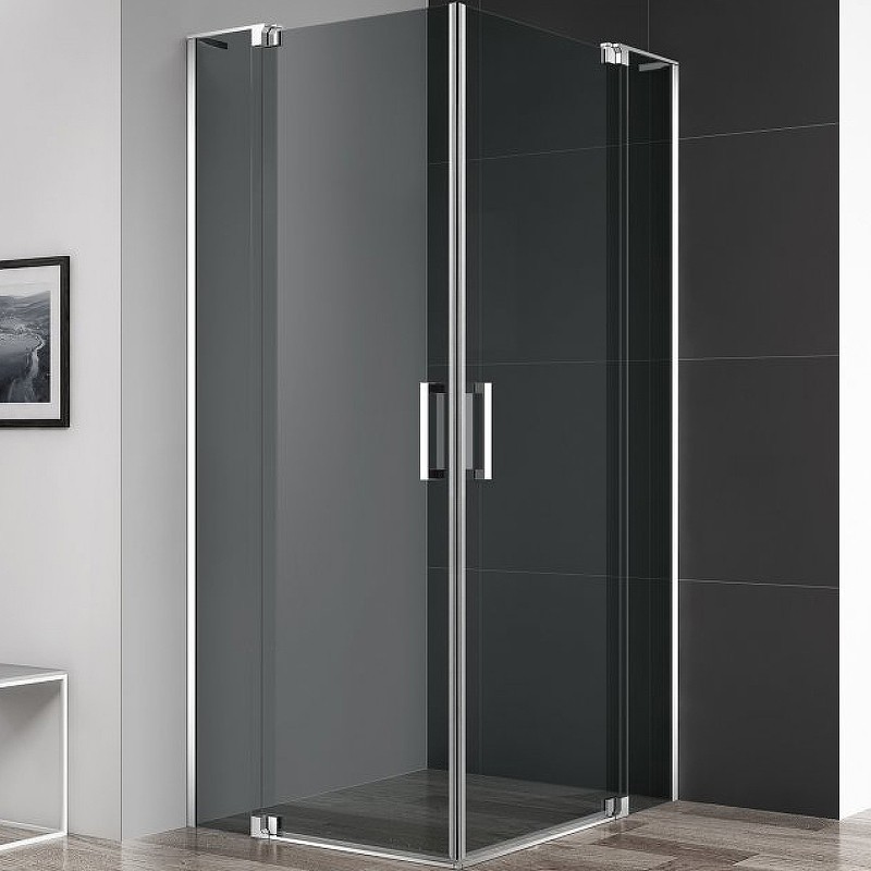 Душевой уголок Cezares Slider 100x110 SLIDER-AH-2-90/100-100/110-GRIGIO-Cr