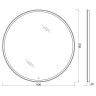 Зеркало BelBagno SPC-RNG-900-LED-TCH с подсветкой