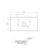 Столешница под раковину BelBagno 90 KEP-90-MNO-W0