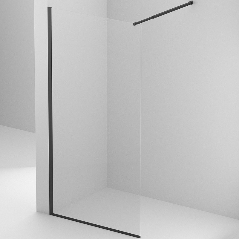 Душевая перегородка BelBagno Kraft 70 KRAFT-L-1-70-C-NERO