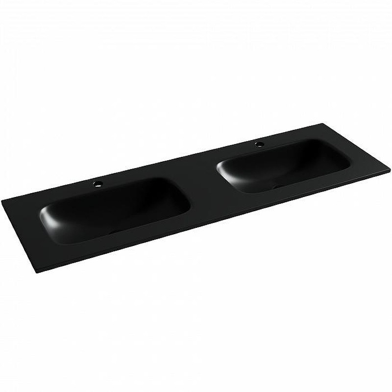 Раковина Ceramicanova Grace 140 CN7022MB двойная Черная матовая