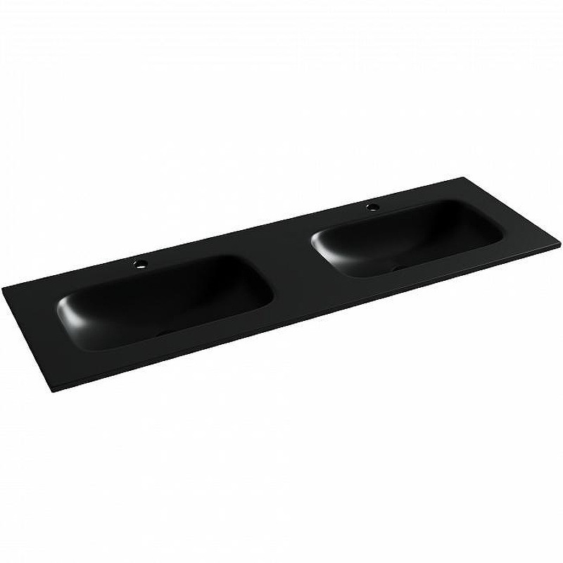 Раковина Ceramicanova Grace 140 CN7022MB двойная Черная матовая