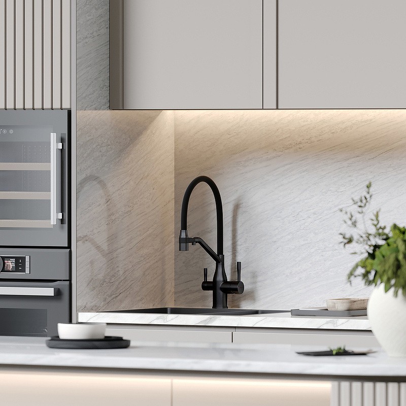 Смеситель для кухни Sancos Orta SC4008MB черный матовый