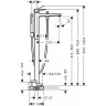 Смеситель для ванны Hansgrohe Metropol 32532700
