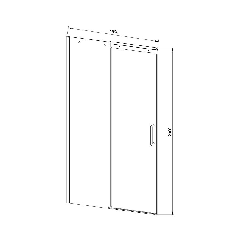 Душевая дверь Vincea Dice 150 VDS-4D150CL