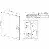 Душевая дверь Vincea City 110 VDS-5CT110MT