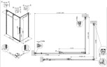 Душевой уголок Vincea Ultima 140х100 VSR-7UL1014CL