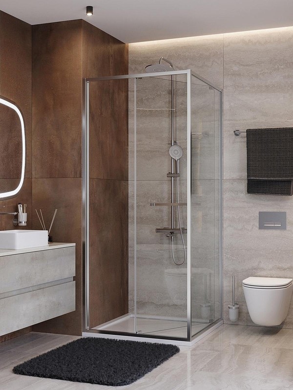 Душевой уголок Cezares Lux 80x80 LUX-A-FS-1-80-C-CR