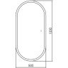 Зеркало Abber Kontur 50 AG6303S-1.0 с подсветкой с сенсорным выключателем и диммером