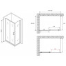 Душевой уголок Abber Schwarzer Diamant 120x50 AG301205-S505