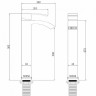 Смеситель для раковины Abber Wasserfall AF8611NG Никель