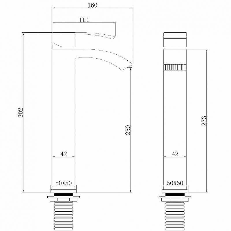 Смеситель для раковины Abber Wasserfall AF8611NG Никель