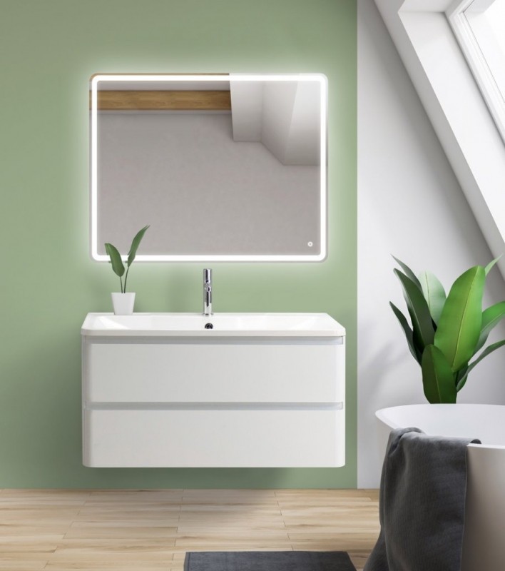 Тумба под раковину BelBagno ALBANO-800-2C-SO-BL подвесная