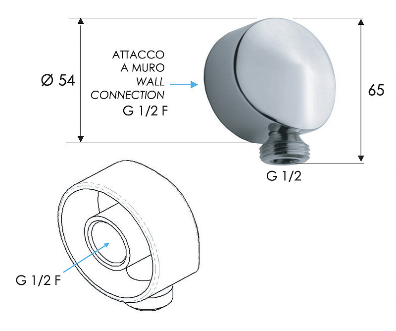 Шланговое подключение Remer 309LCFP цвет Черный брашированный хром