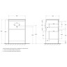 Тумба под раковину BelBagno Kraft 60 KRAFT-600-2C-PIA-BO