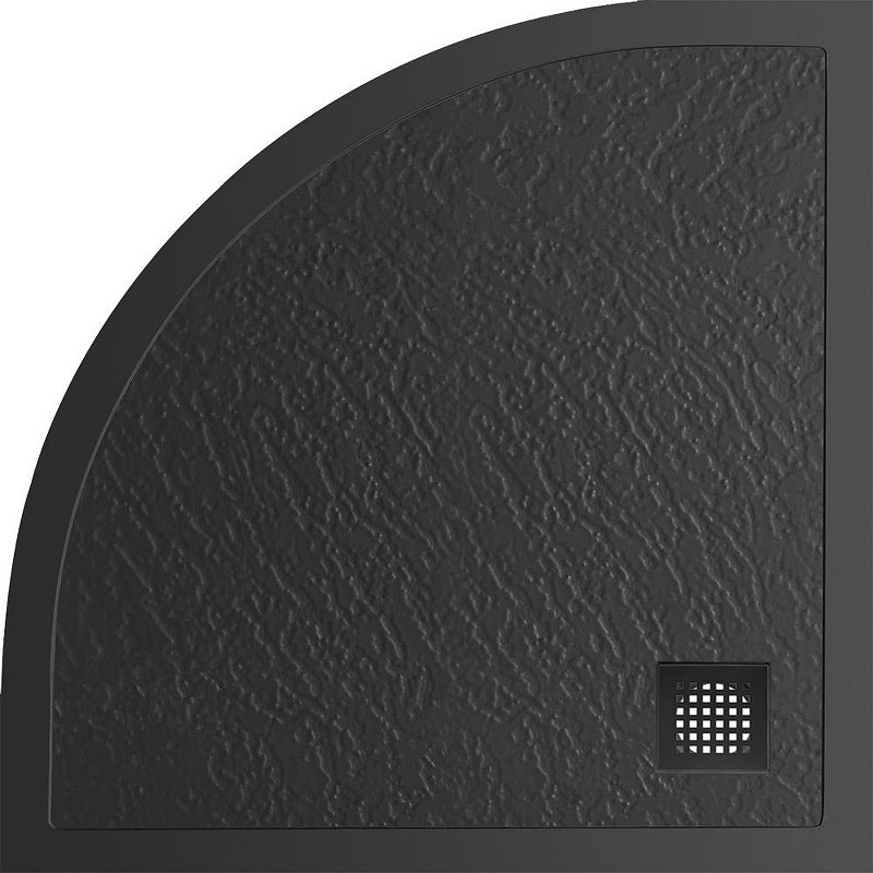Душевой поддон из искусственного камня BelBagno Uno 90x90 TRAY-MR-UNO-R-90-550-35-NERO-NO