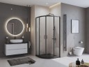 Душевой поддон из искусственного камня BelBagno Uno 90x90 TRAY-MR-UNO-R-90-550-35-NERO-NO