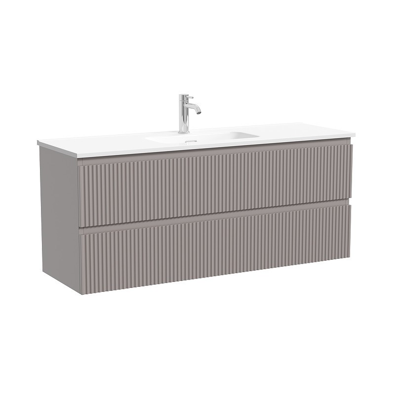 Тумба под раковину Sancos Snob R 120 SNR120/39SM подвесная цвет Doha Soft