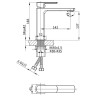 Смеситель для раковины Vincea Next VBF-1N1MB