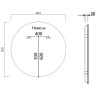 Зеркало Vincea 80 VLM-3DE800B с подсветкой