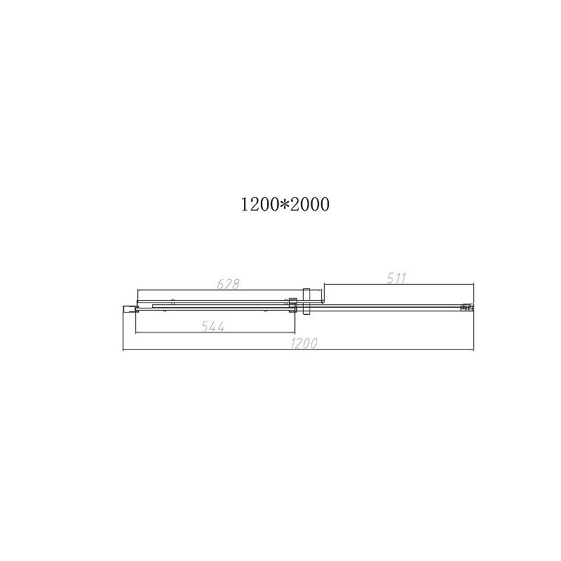 Душевая дверь Vincea Dice 120 VDS-4D120CLB