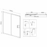 Душевая дверь Vincea City 120 VDS-5CT120MT