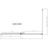 Душевой уголок Vincea Dice 130x100 VSR-4D1013CLGM