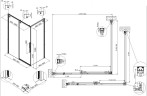 Душевой уголок Vincea Ultima 100х90 VSR-7UL9010CL