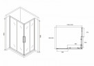 Душевой уголок Abber Schwarzer Diamant 120x90 AG02129H профиль Хром стекло прозрачное