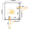Душевой уголок Cezares Slider 80x80 SLIDER-A-2-70/80-C-NERO
