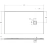 Душевой поддон из искусственного камня BelBagno Uno 140x80 TRAY-MR-UNO-AH-140/80-35-W-CR