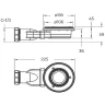 Душевой поддон из искусственного камня BelBagno Uno 140x80 TRAY-MR-UNO-AH-140/80-35-W-CR
