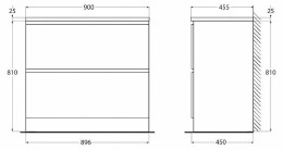 Тумба под раковину BelBagno Albano 90 ALBANO-900-2C-PIA-PS