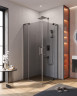 Душевой уголок Cezares Slider 100х100 SLIDER-A-2-90/100-GRIGIO-GM