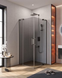 Душевой уголок Cezares Slider 100х100 SLIDER-A-2-90/100-GRIGIO-GM