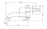 Излив для смесителя BelBagno Ancona ANCONA-BCA-CRM
