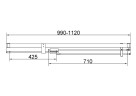 Душевая дверь Vincea Экстенза (Extenza) 110 VDP-4EX1011CL