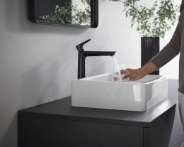 Смеситель для раковины Hansgrohe Talis E 71716670 черный матовый
