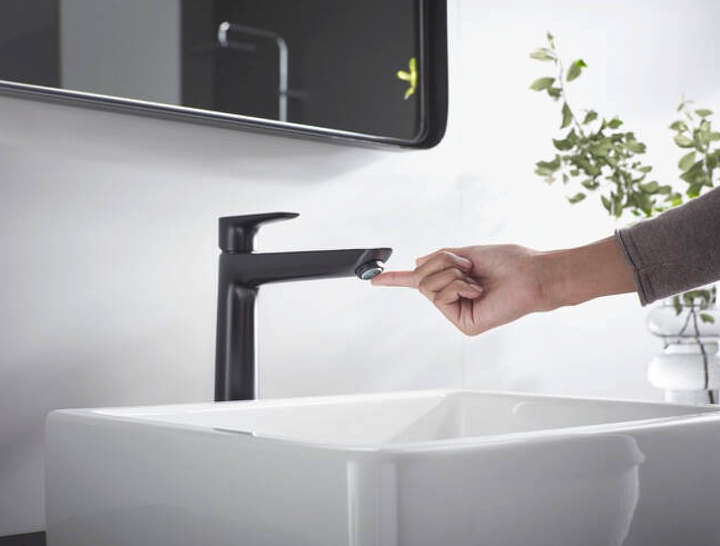 Смеситель для раковины Hansgrohe Talis E 71716670 черный матовый