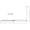 Душевой уголок Vincea Dice 140x90 VSR-4D9014CLGM