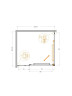 Душевой уголок Cezares Lux 110x100 LUX-AH-FS-11-110/100-C-CR